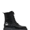 BOGOTA croco - Bikerboots | Black