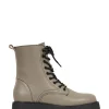 BOGOTA leer - Bikerboots | Taupe