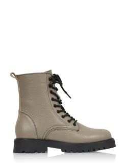 BOGOTA leer - Bikerboots | Taupe