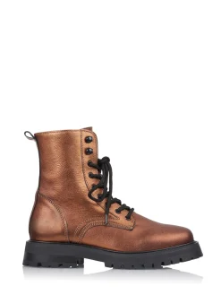 BOGOTA metallic - Bikerboots | Bronze