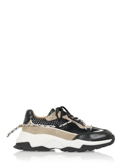 BONNEY leer - Sneakers | Beige / Black