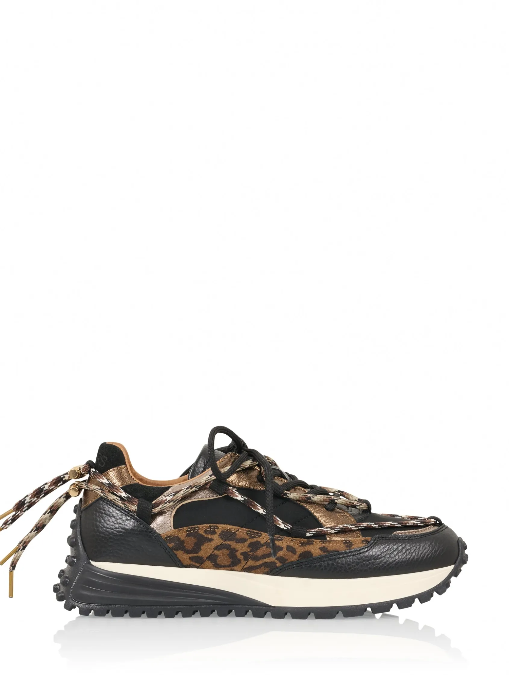 BRAY leopard - Sneakers | Black / Cognac