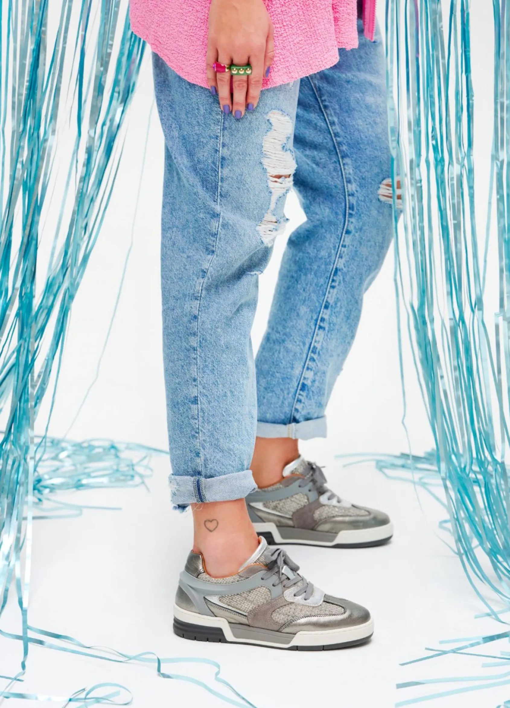 BUCKBY metallic - Sneakers | Steel