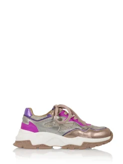 CHESTER metallic - Sneakers | Steel / Fuchsia