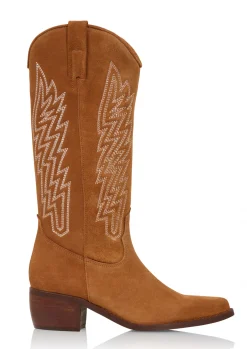 COLOMBIA suede - Westernboots | Cognac