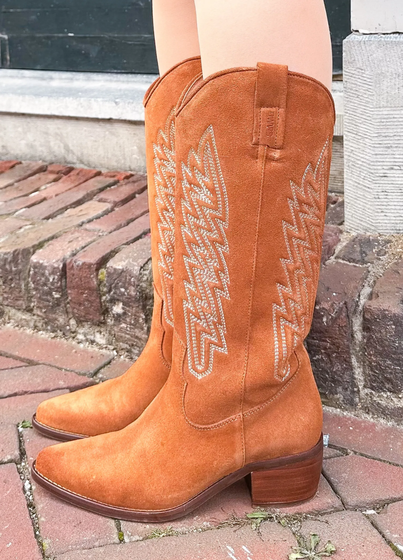 COLOMBIA suede - Westernboots | Cognac