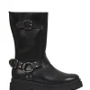 CREEK leer - Bikerboots | Black