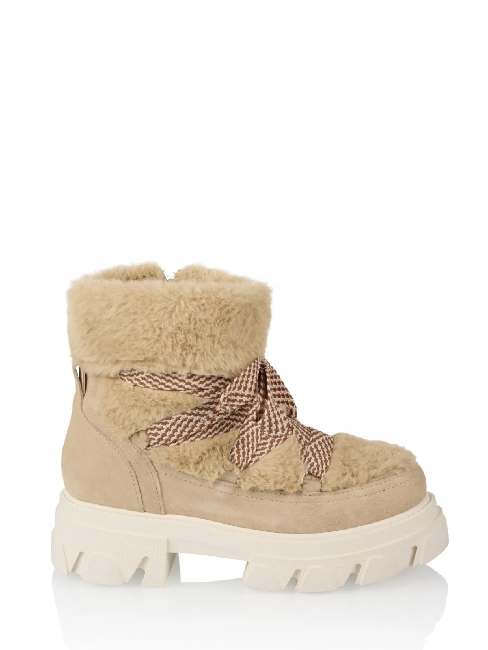 HARBIN teddy - Bikerboots | Beige