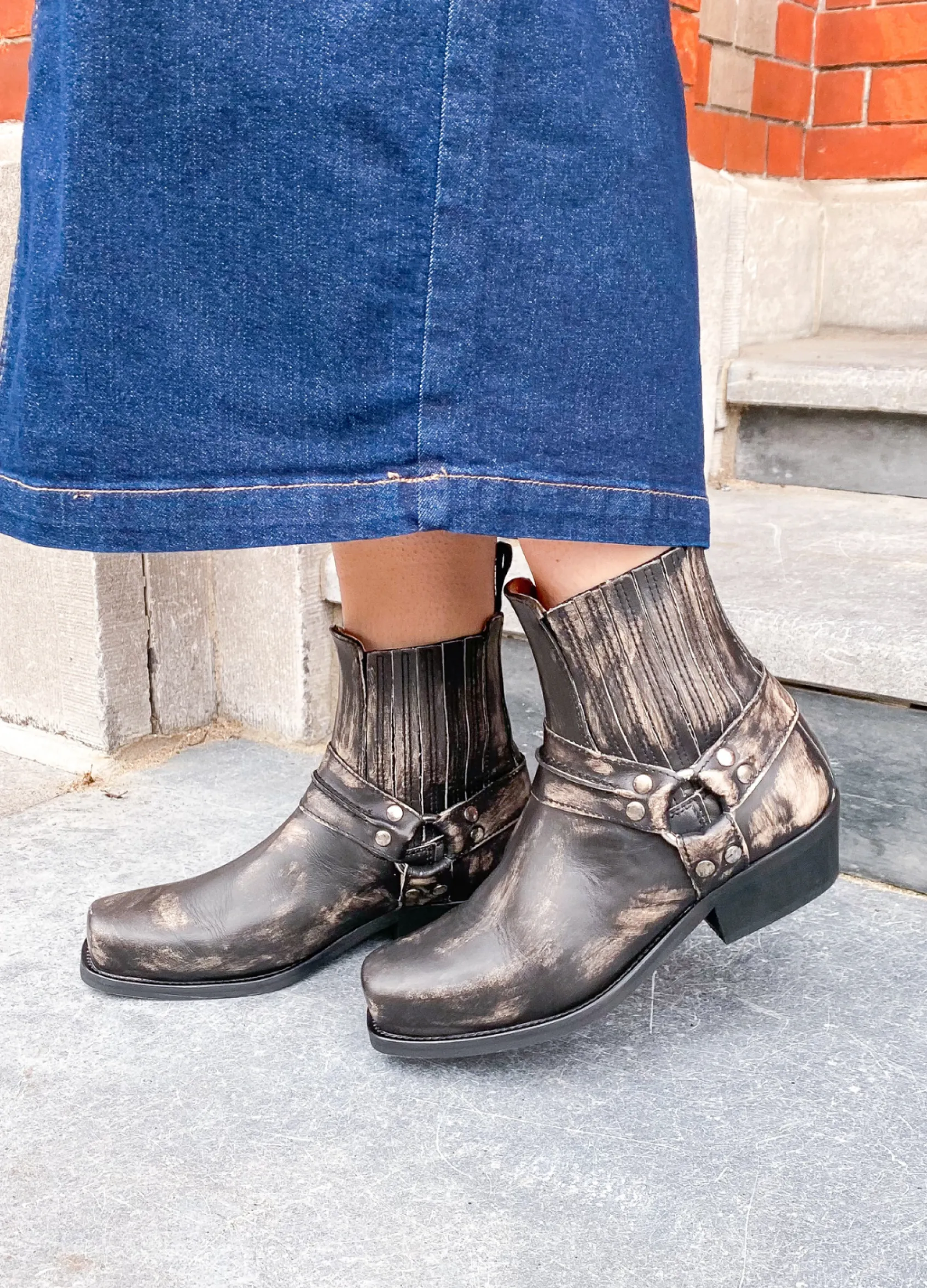 HOOK lavado - Enkellaarsjes | Black / Beige