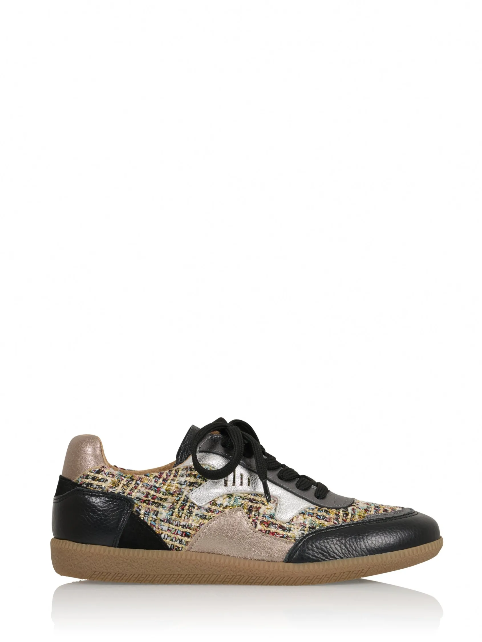 ISELLE tweed - Sneakers | Silver / Black