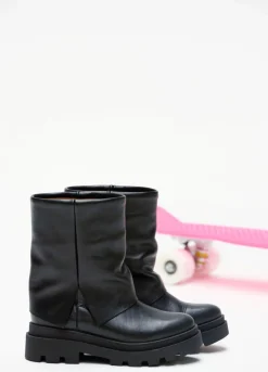 JONES leer - Bikerboots | Black