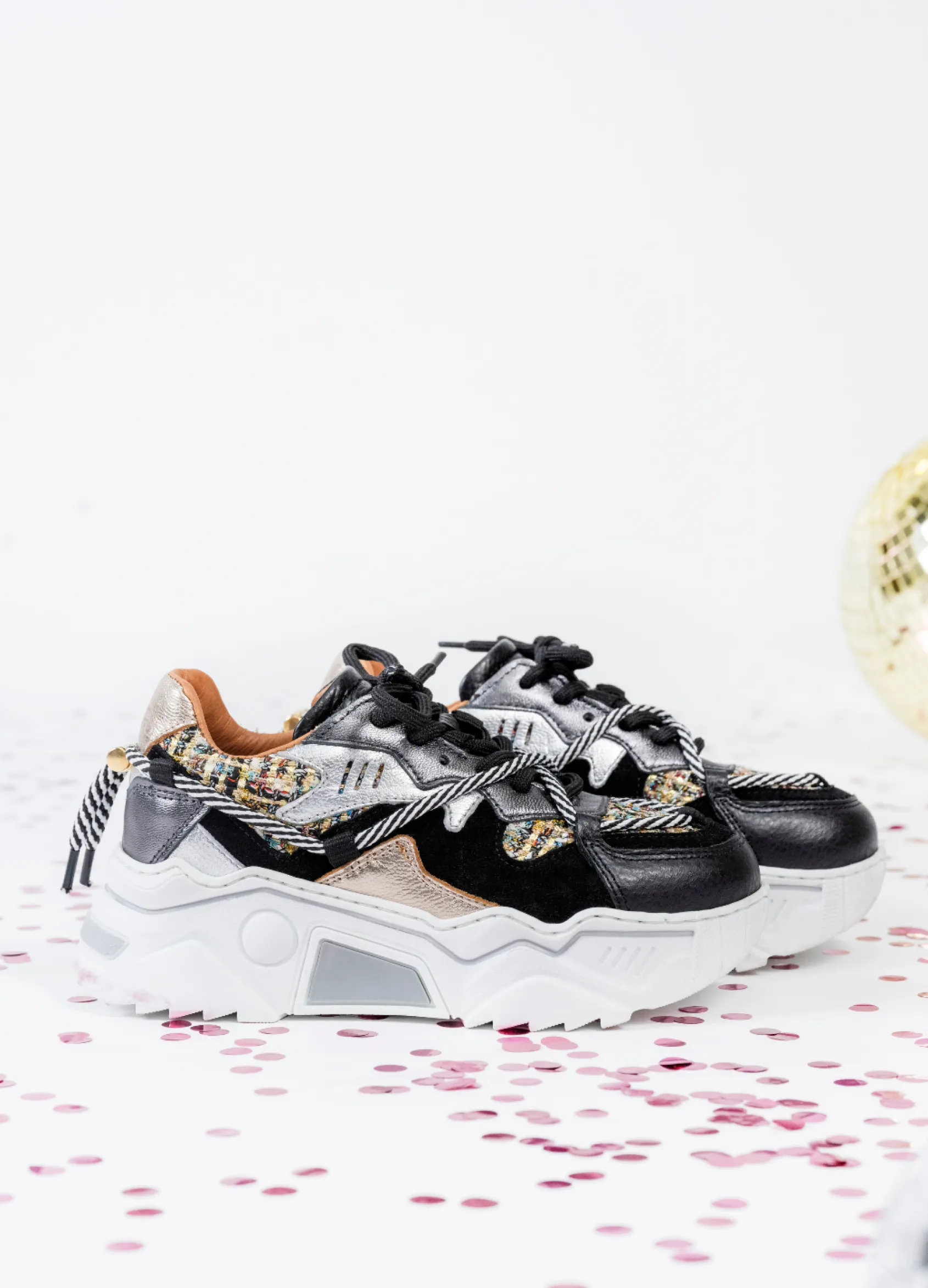JUPITER KIDS tweed - Sneakers | Black / Stone