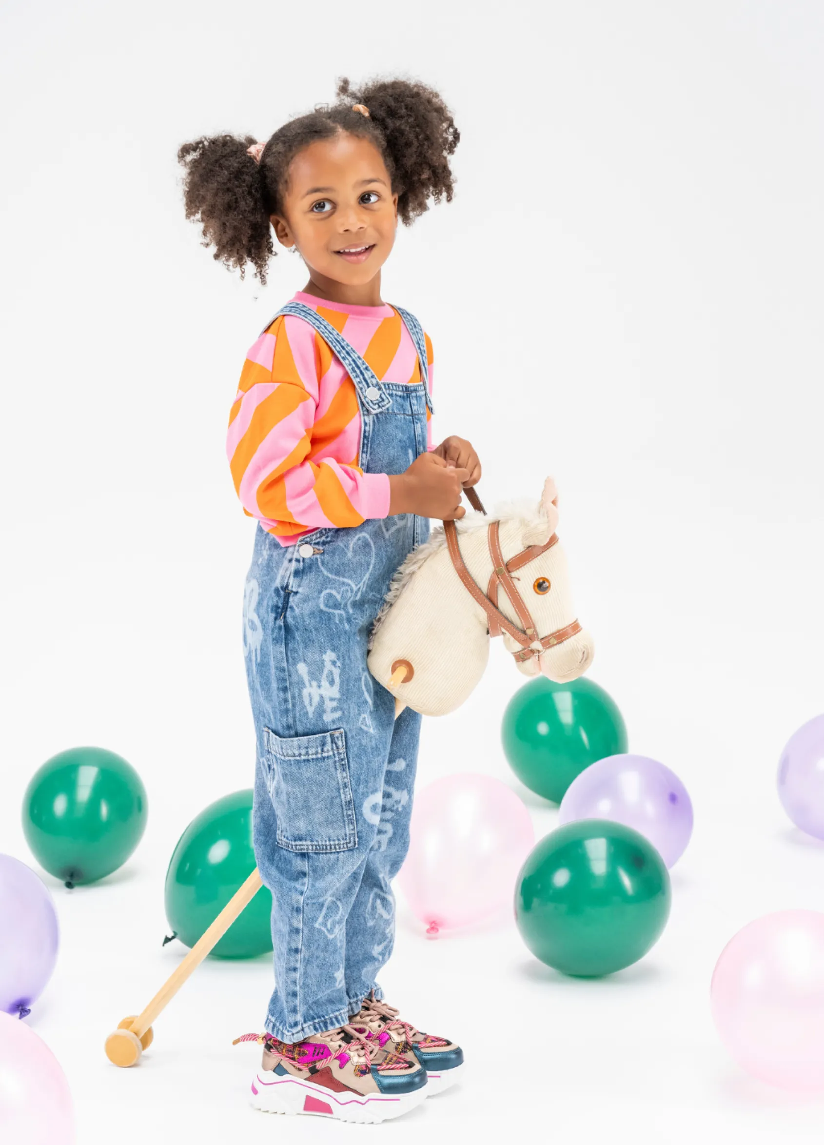 JUPITER KIDS tweed - Sneakers | Beige / Fuchsia