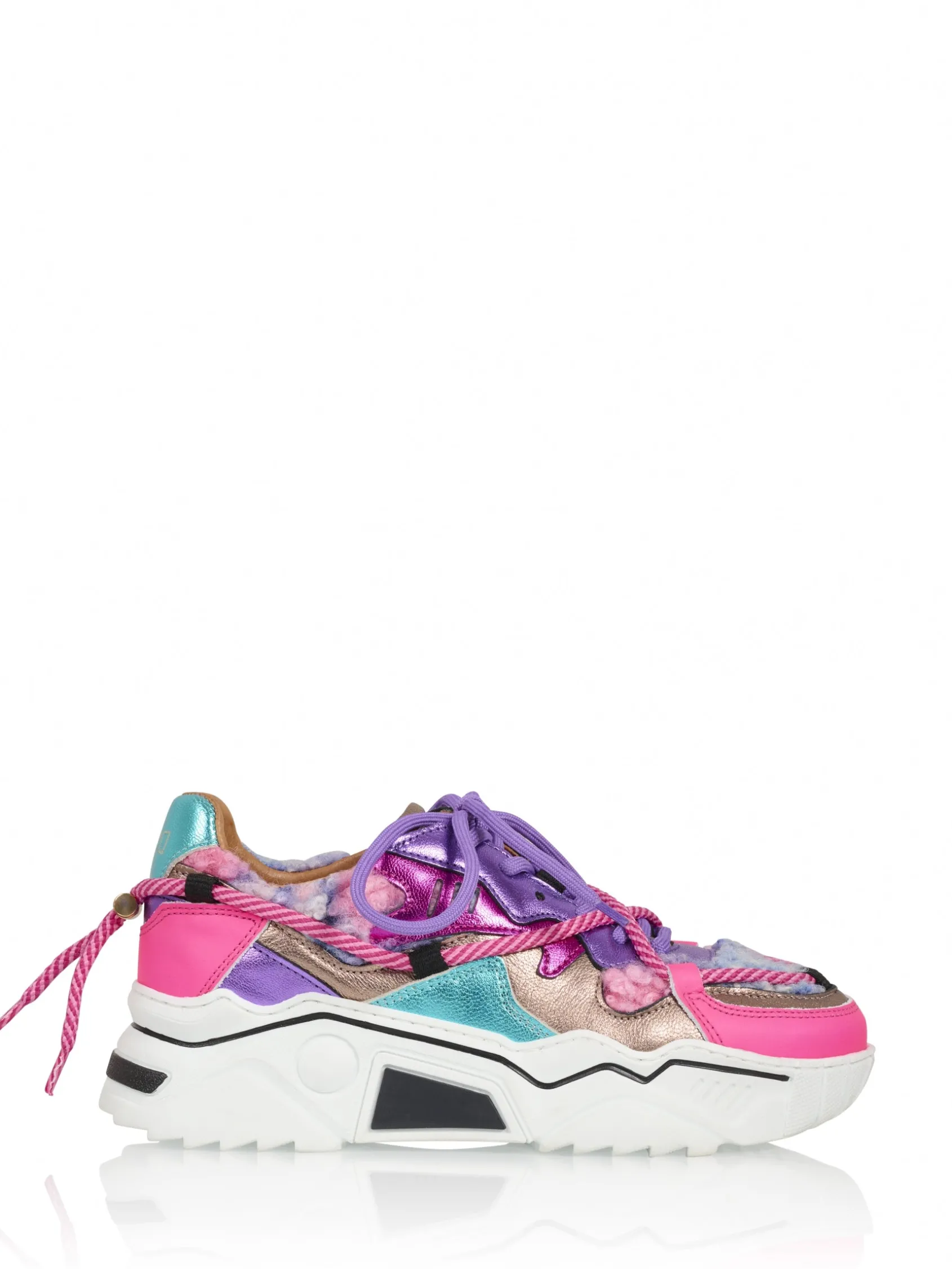 JUPITER teddy - Sneakers | Neon Pink / Purple