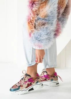 JUPITER tweed - Sneakers | Beige / Fuchsia
