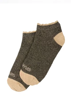 LIZZY SOCKS - Sokken | Black / Gold