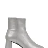 LUGANO metallic Enkellaarsjes | Steel