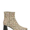 LUGANO tweed - Enkellaarsjes | Gold