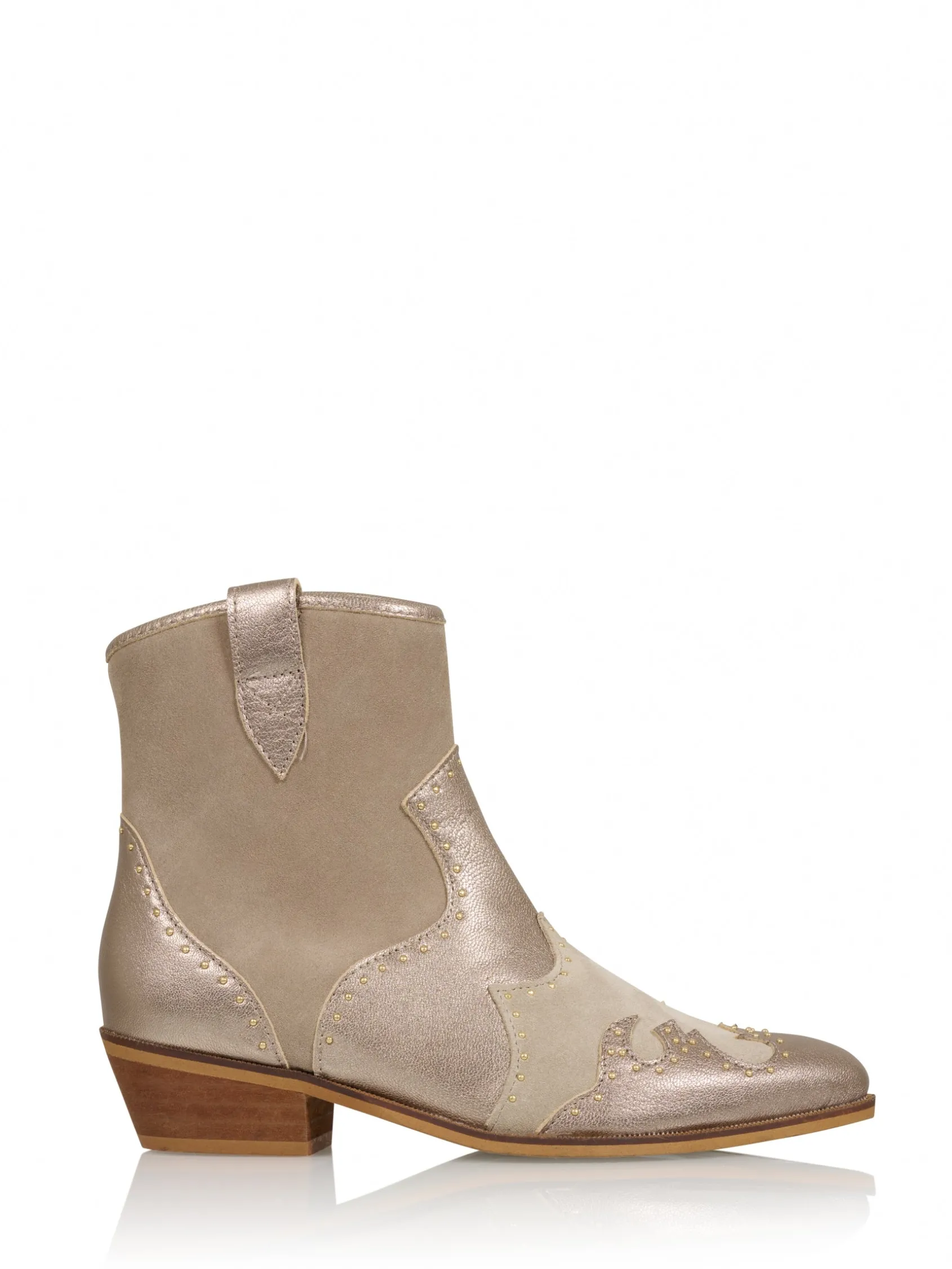 LYON suede - Westernboots | Taupe / Stone