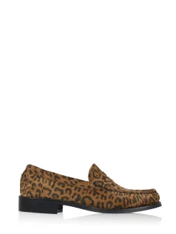 MAINS leopard - Loafers | Cognac / Black
