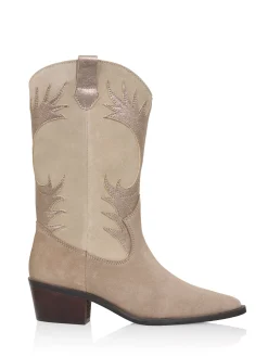 MESSINA suede - Westernlaarzen | Taupe / Stone