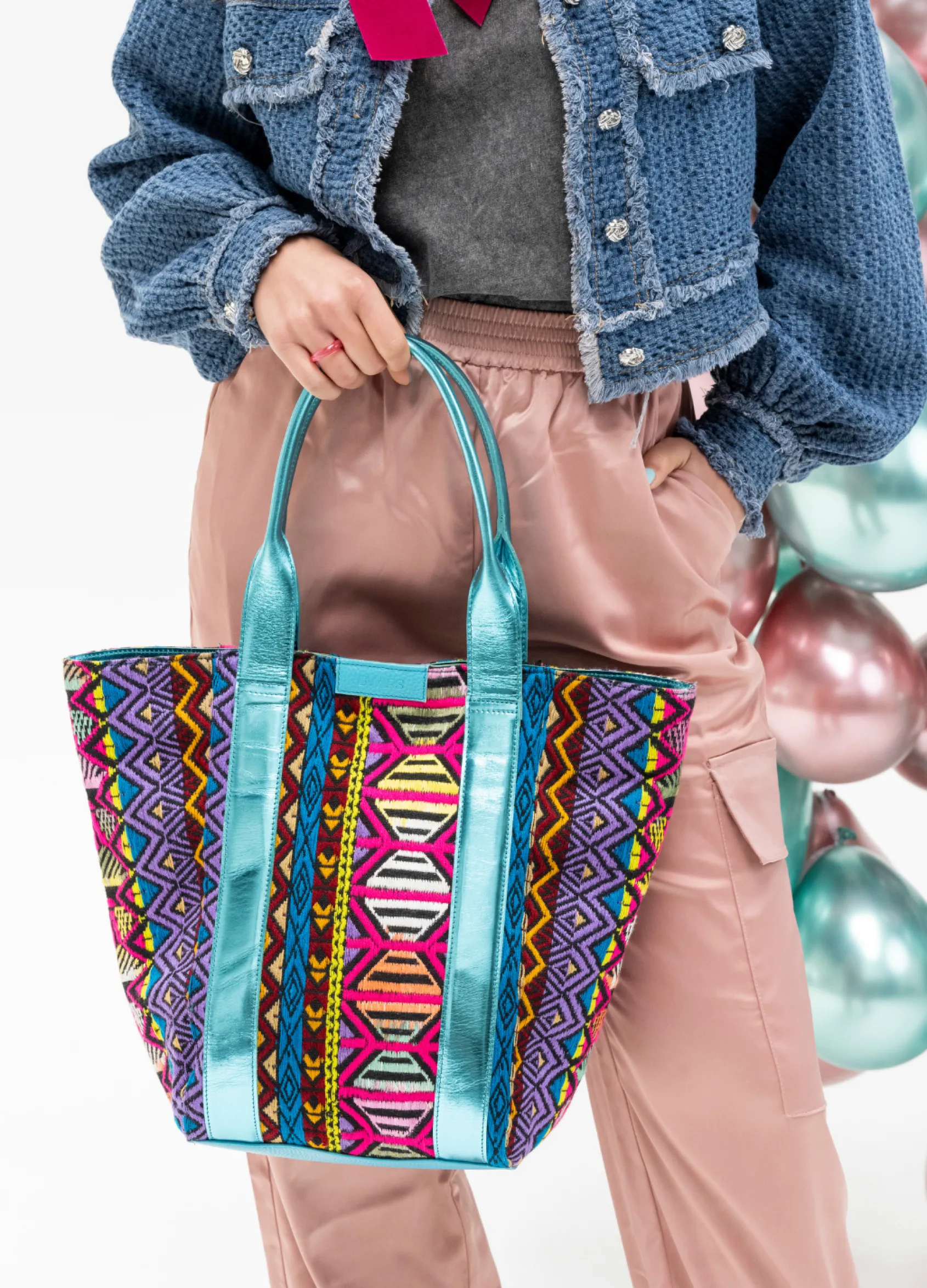 MONICA aztec - Tassen | Aqua / Multi