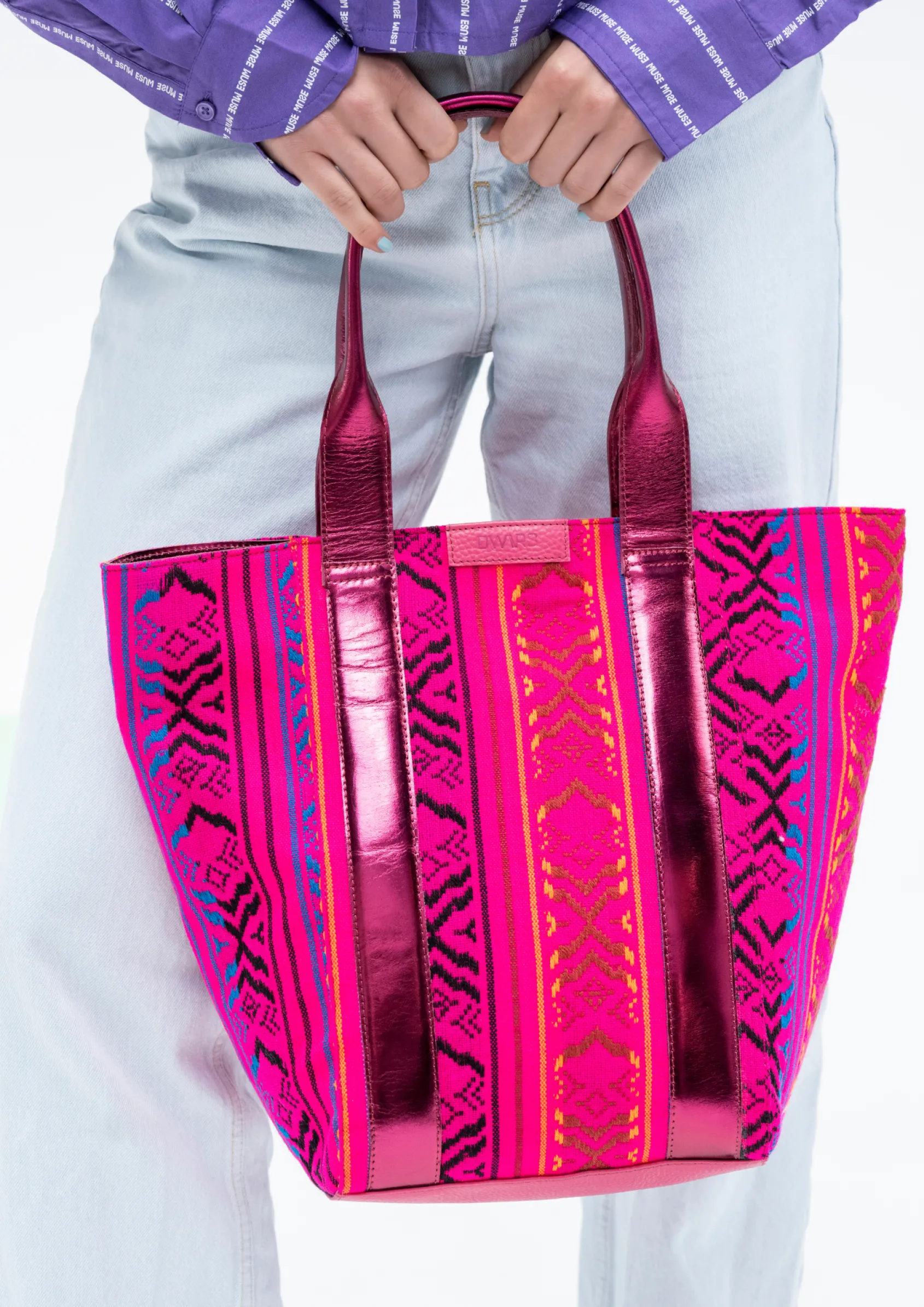 MONICA jacquard - Tassen | Neon Pink