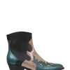 MONKEY metallic - Westernboots | Black / Petrol