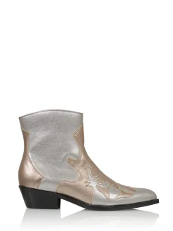 MONKEY metallic - Westernboots | Steel / Stone
