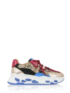 NEPTUNUS tweed - Sneakers | Raspberry / Kobalt