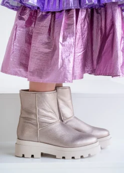 OSLO metallic - Bikerboots | Stone
