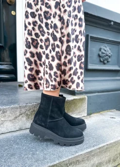OSLO suede - Bikerboots | Black