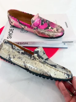 PARIS snake - Mocassins | Black / White