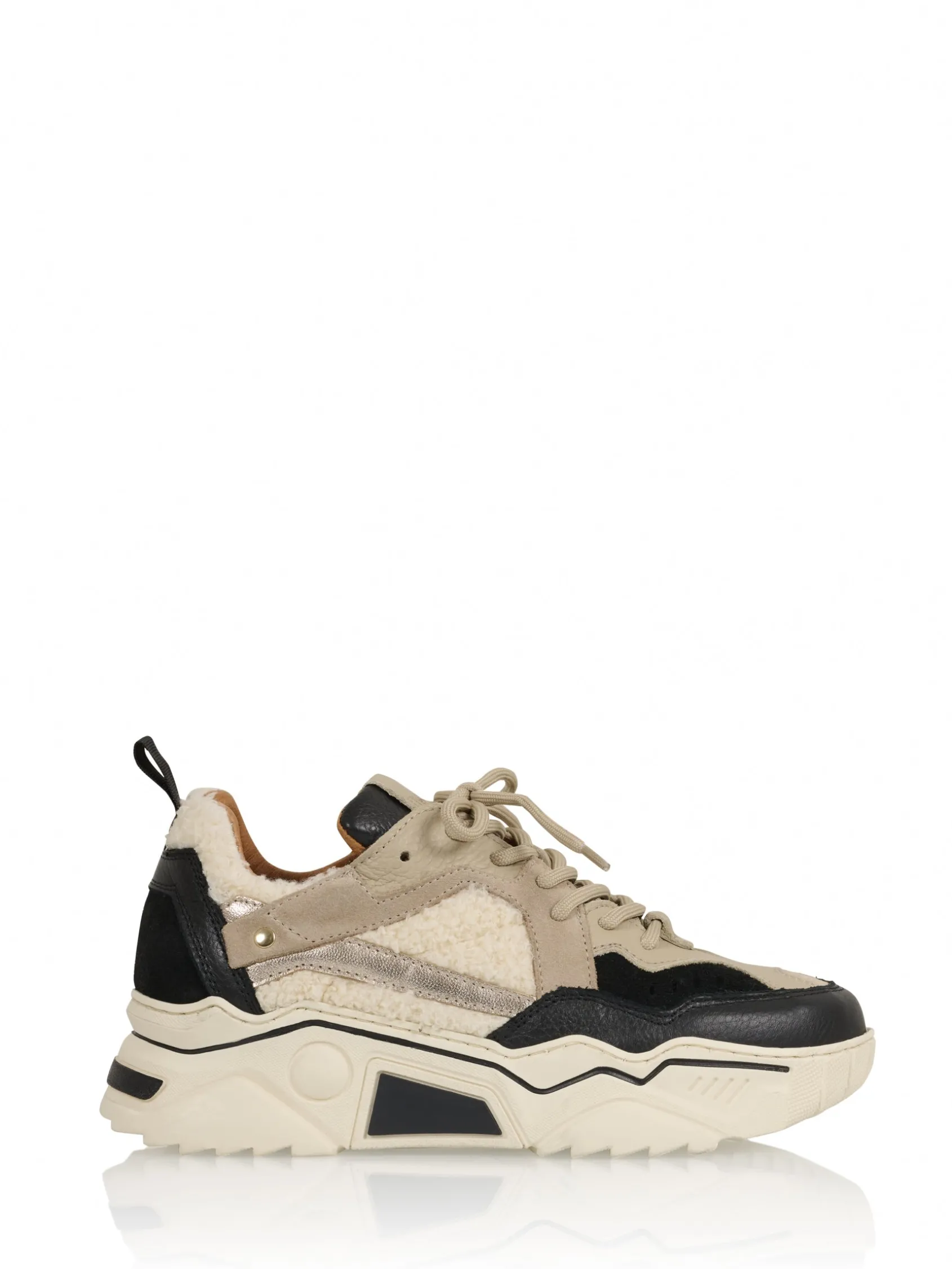 PLUTO teddy - Sneakers | Black / Off white