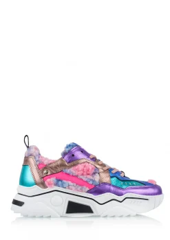 PLUTO teddy - Sneakers | Purple / Aqua