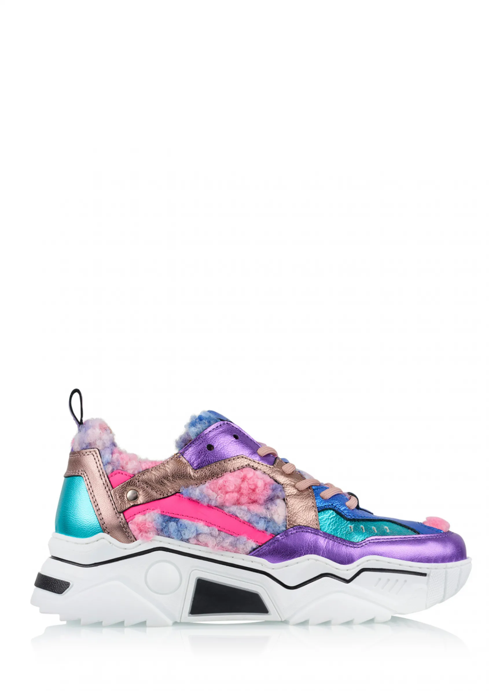 PLUTO teddy - Sneakers | Purple / Aqua
