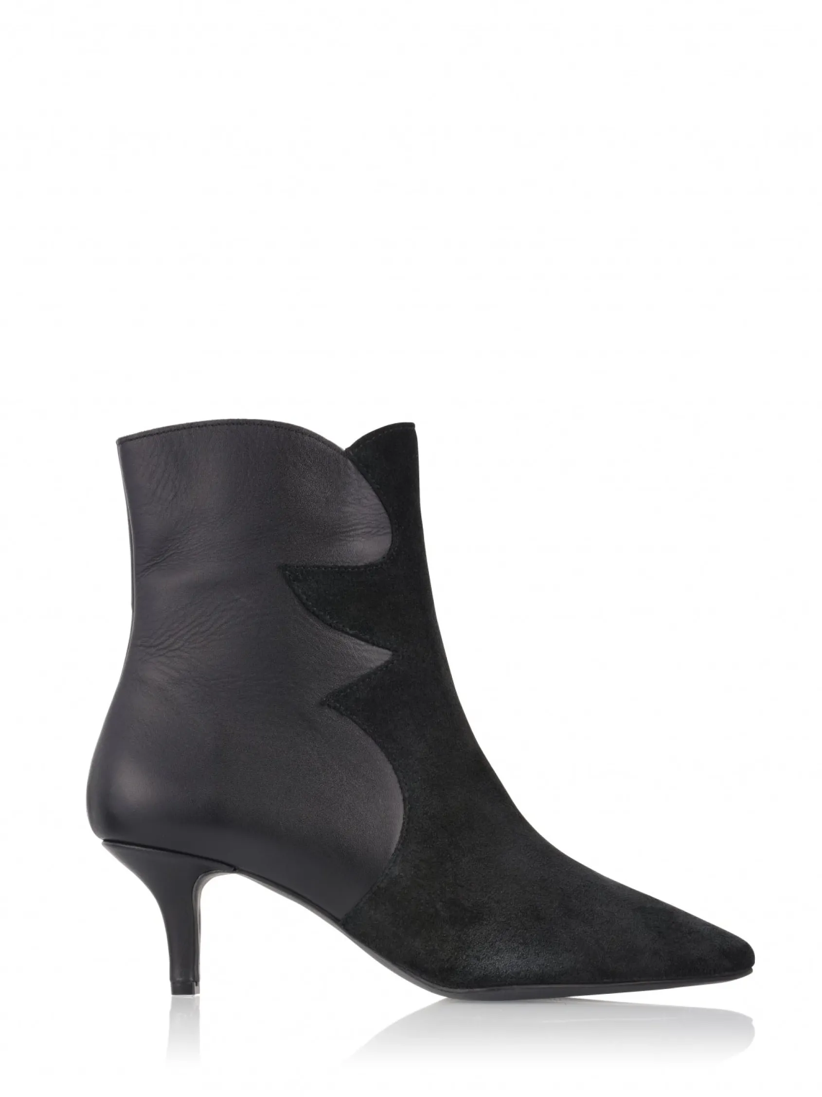 PONZA suede - Westernboots | Black