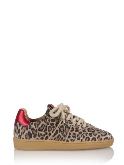POONA leopard - Sneakers | Beige / Red