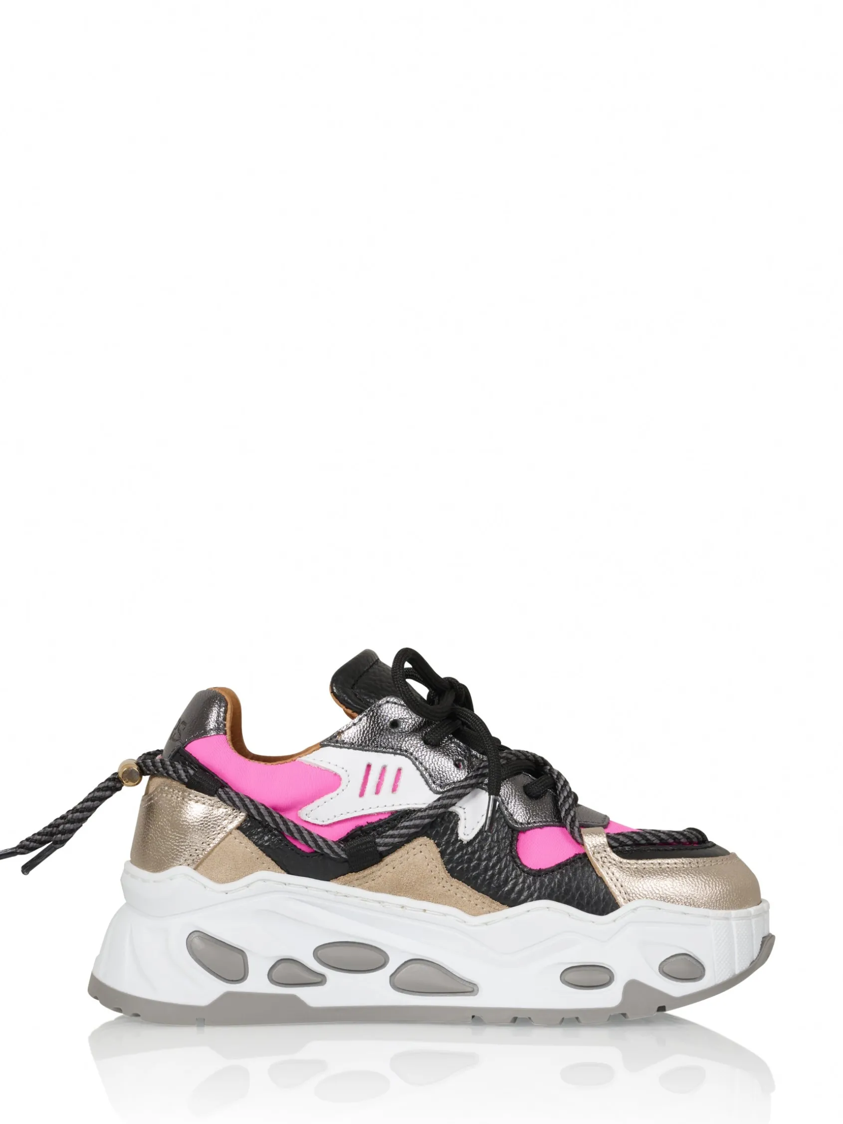 SATURNUS KIDS metallic - Sneakers | Neon Pink / Black