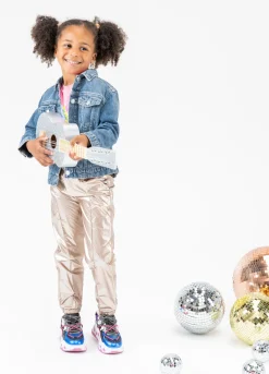 SATURNUS KIDS sparkling - Sneakers | Kobalt / Neon Pink