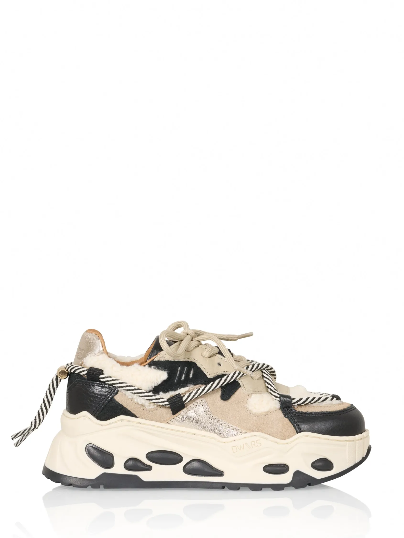 SATURNUS KIDS teddy - Sneakers | Black / Off white
