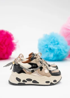 SATURNUS KIDS teddy - Sneakers | Black / Off white