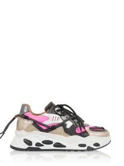 SATURNUS metallic - Sneakers | Neon Pink / Black