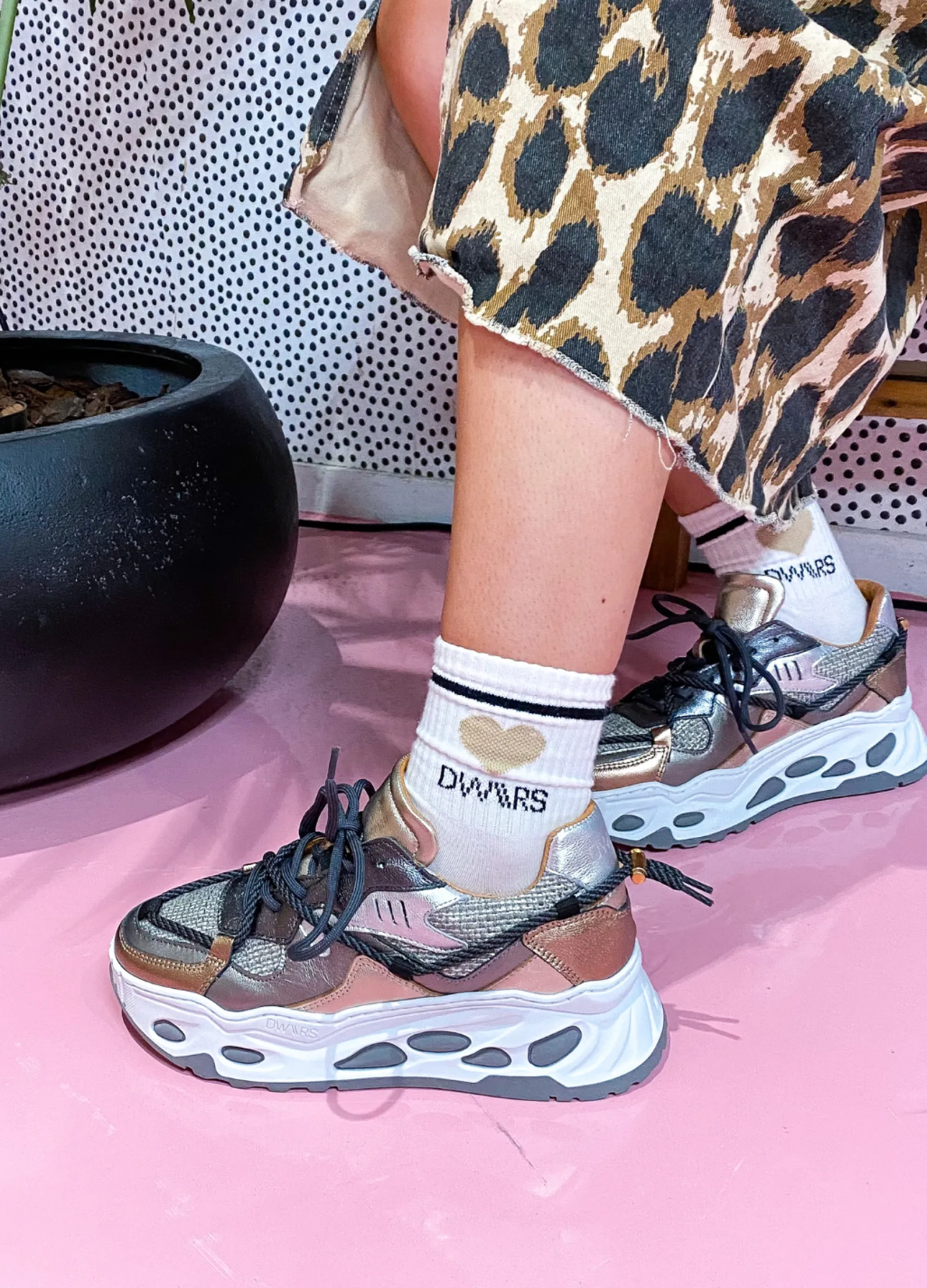SATURNUS metallic - Sneakers | Grey / Stone
