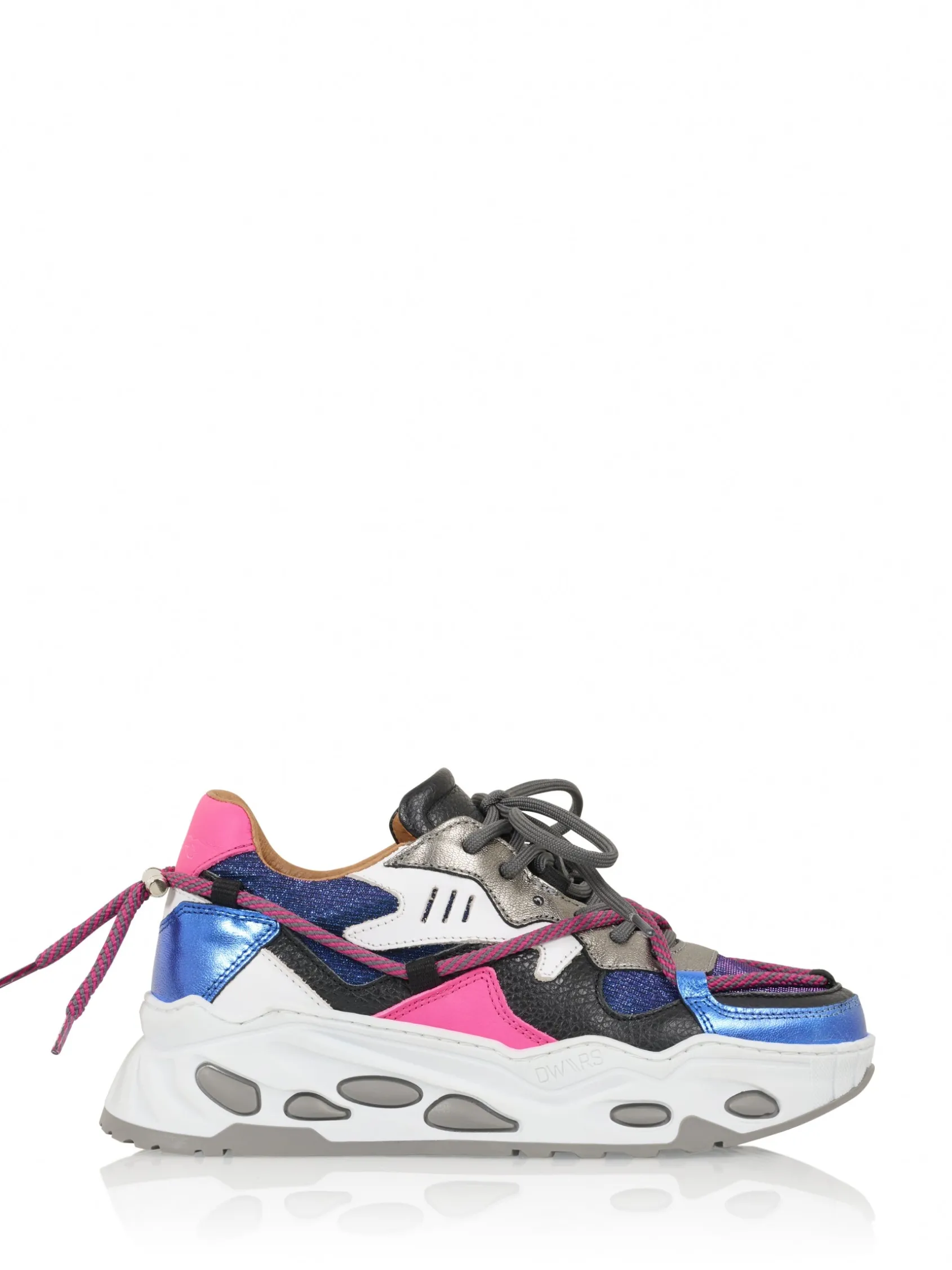 SATURNUS sparkling - Sneakers | Kobalt / Neon Pink