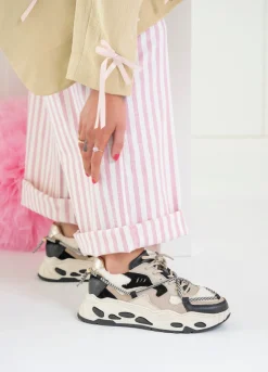 SATURNUS teddy - Sneakers | Black / Off white