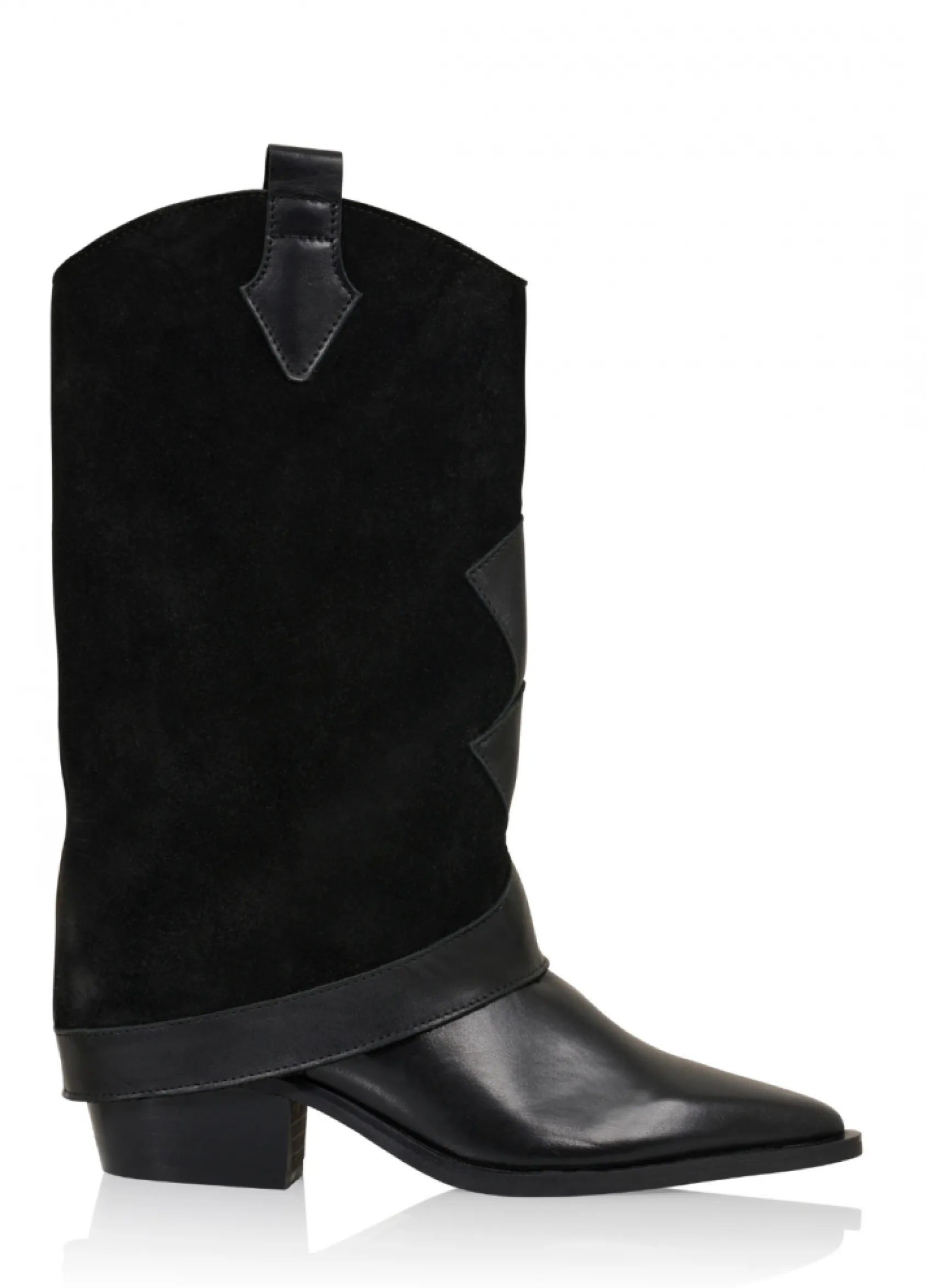 SHETLAND suede - Westernboots | Black