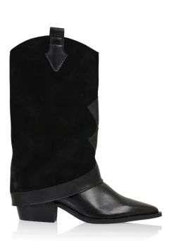 SHETLAND suede - Westernboots | Black