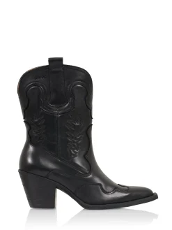 SILVI leer - Westernlaars | Black