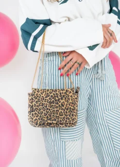 SPEZIA leopard - Tassen | Cognac / Black